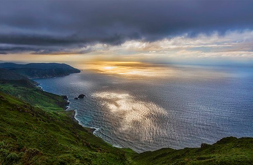 Pista panorámica que cruza a Serra da Capelada