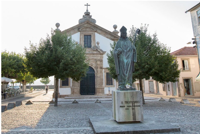 Rúas empedradas no casco histórico de Valença
